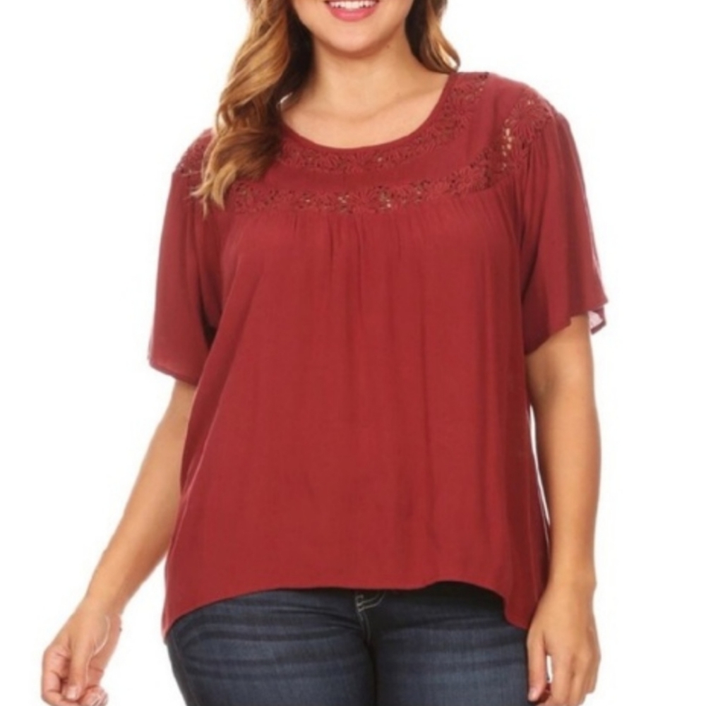 Crochet Lace Trim Top